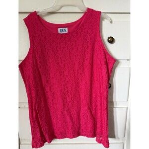 Classic Hot Pink Lace Camisole Tank